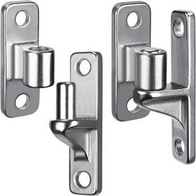Lwgh-01 Lifeswell Heavy-duty 304 Stainless Steel Gate Hinges 2-pack Wall Mount Hardware Fema