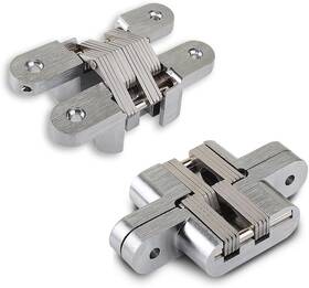 Ch5hingesilver Lishan 2 Packs Hidden Door Hinges Strong And Durable With 180 Degree Sliver