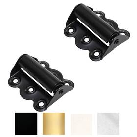 Litepak 804086446826 Black Adjustable Screen Door Hinge Professional Self-closing 2 Count