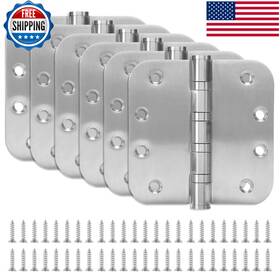 Litlandstar B0cqlpk4z1 6 Pack Stainless Steel Silver Door Hinges For Exterior Interior