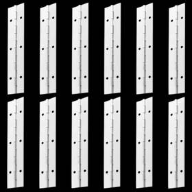 Gao22122008 Litoexpe 12-pack 6 Inch Piano Hinges Heavy Duty Stainless Steel Continuous Boat