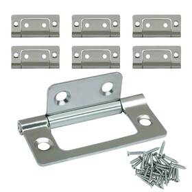 Gaoc1534 Litoexpe 6 Pcs Non-mortise Door Hinges 2 X 0.9 Inch Bifold With
