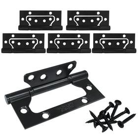 Gaoc1540 Litoexpe 6 Pcs 4 Inch Non-mortise Door Hinges With Screws Heavy Duty Stainless Steel D