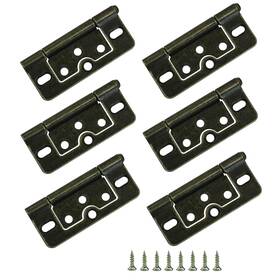 Gaoc1542 Litoexpe 6 Pcs 3 Inch Non-mortise Door Hinges With Screws Heavy Duty Stainless Steel D