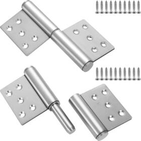 Lnrueg 752870998474 2 Pcs Lift Off Hinge Flag Hinges 304 Stainless Steel Heavy Duty Detachable Do