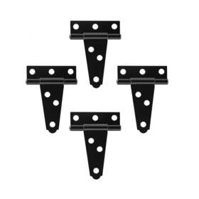 Lokatall 797424046874 4pack T Hinges Door Barn Gates Metal Heavy Duty Tee Shed Hinge