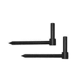 Lynn Cove Foundry 639737706543 Adjustable Lag Pintle 4 Inch Stainless Steel Black 1 Pair New
