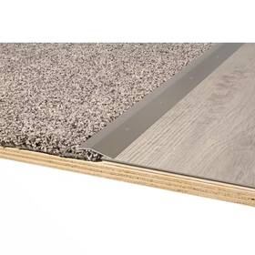 M-d Building Products 313105428465 2 Inch X 36 Brushed Pewter Aluminum Carpet Trim With Screw Nails