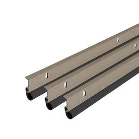 M-d Building Products 445016748721 1.25 Inch X 84 Satin Nickel Screw-on Top And Sides Door Weatherstripping Kit