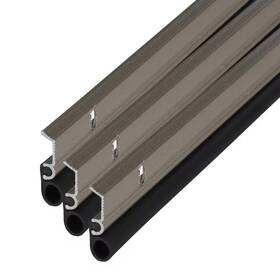 M-d Building Products 744110589078 1 Inch X 84 Satin Nickel Screw-on Top And Sides Door Weatherstripping Kit
