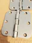 M009941 Unbranded Lot Of Satin Nickel Door Hinge Round Corner Radius