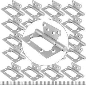 Mahiong 313088776775 20 Pack 3 X 4 Inch Non Mortise Door Hinges Mobile Home Brushed Nic