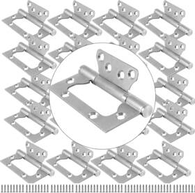 Mahiong 445025196124 20 Pack 3 X 4 Inch Non Mortise Door Hinges Mobile Home Brushed