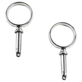 Marine City 812525034169 Round Rowlock Oarlock Stainless Steel 2 Inches For Boats Pcs