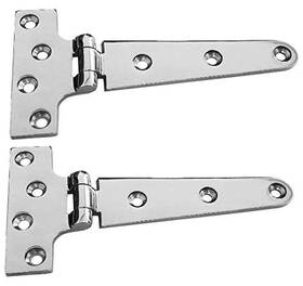Marine Part Depot 816769024948 Two Extra Heavy Duty Cast Stainless Steel T Hinges 6 Inch