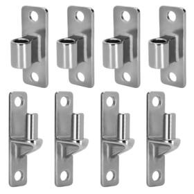 Mariocsa 792105173986 304 Stainless Steel Gate Hinges 4 Pack Wall Mount For Farm Gates
