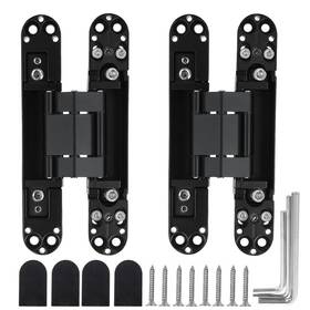Marner 696629986667 2 Set 6 Inch Door Hinges Alloy Heavy Duty Invisible Hinge 180 Degree Swing Co