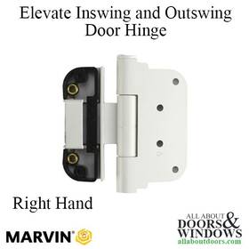 11891406 Marvin Elevate 300 Series Adjustable Door Hinge 3-5/8 X 4 Rh White