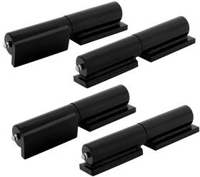 Mattin 795154438600 4pack Gate Hinge Heavy Duty 7 Inch Weld-on Install Wood/metal Fence - Black