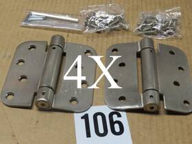 35389r Mckinney 749694353893 4x Ultra Hardware 2 Box Of 4x4in Single Acting Spring Hinge 2-pair