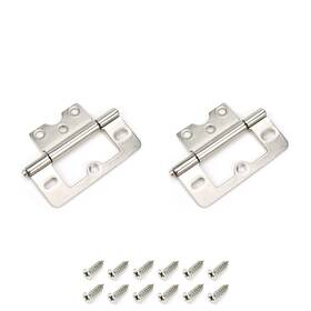 Mcredy 745103318095 Non Mortise Bifold Cabinet Hinges 3 Inch Nonmortise Door Hinge For Window Heavy Duty