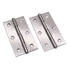 Mcredy 745678697090 2.7 Inch Cabinet Hinge Stainless Steel Hinges Set Of 2 Silver