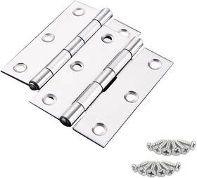 Y-zs-11-678 Medsuo 2 Sets 3 Inch Stainless Steel Folding Butt Hinges With 12 Screws