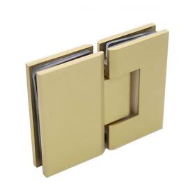 Mg-180-gold Menginvent 180 Degree Glass Shower Door Hinge Heavy Duty Brass Brushed Gold New