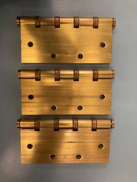 121bb-5x4.5 Merit Metal 121bb - 4 Ball Bearing Hinges 5 Inch X 4-1/2
