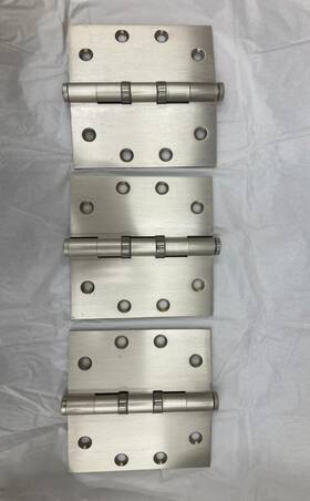 125bb Merit Metal 3 Ball Bearing Hinges 4.5 X Button Finials