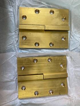 151-5x-4-rh Merit Metal 1 Pair - Door Hinges Square Knuckle Lift Off 5 Inch X 4 Rh