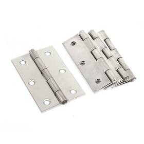 Metallixity 636939712686 4 Pack 3 Inch Long Cabinet Gate Closet Door Stainless Steel Hinge