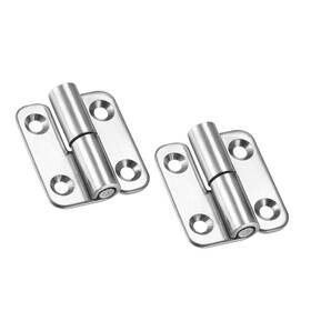 Metallixity 672668356579 2pcs Lift Off Hinge Stainless Steel Detachable Slip Joint Flag Hinges
