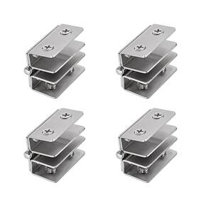 Metallixity 723115529234 4pcs Glass Door Hinge 5mm-8mm Thickness Clamps