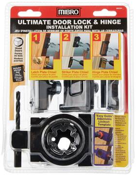 366291 Mibro 785533953541 Ultimate Door Lock And Hinge Installation Kit For Wood Doors