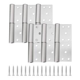 Micro Traders 894832004017 6pcs 4 Inch Flag Hinges Two Leaves Detachable Stainless Steel Brus