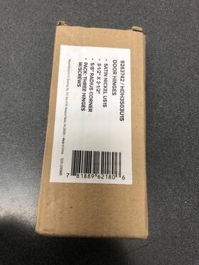 Mdh3503sn Miseno Satin Nickel Door Hinge 3 Pack 3-1/2 Inch X3-1/2 5/8 Radius