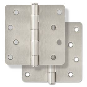 Mdh4012sn Miseno Mdh4012 4 X Plain Bearing 1/4 Inch Radius Corner Door Hinge - Nickel