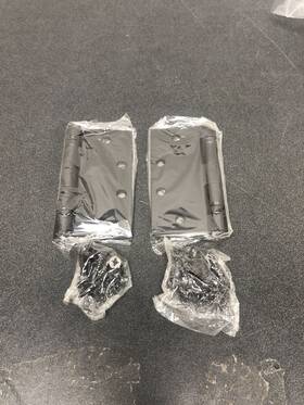 Mdh4582bk Miseno 4-1/2 X Square Ball Bearing Door Hinges - Pair Matte Bl