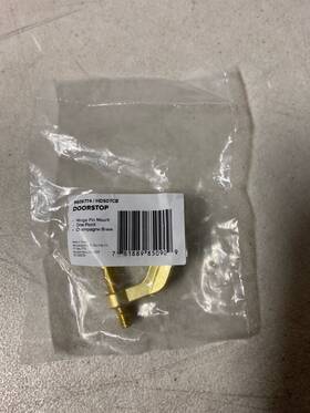 Mds07bg Miseno Doorstop - No Contact Design Adjustable Hinge Brushed Gold