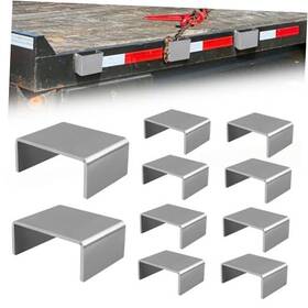 Hjja10 Mjhmy Pcs Heavy Duty Weld On Trailer Stake Pockets Raw Steel Weld-on Design For 10