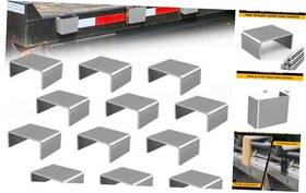 Hjja12 Mjhmy Pcs Heavy Duty Weld On Trailer Stake Pockets Raw Steel Weld-on Design For 12