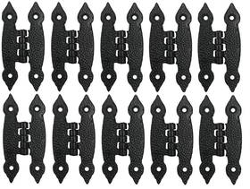 Mlhpeak 792276470044 Antique Iron H Cabinet Hinge Hammercraft Flush Door 10 Black