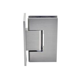Shs037lbn0 Mont Hard Brushed Nickel Shower Door Hinge Square Full Back Plate Fits 3/8 Inch To 1/2 1
