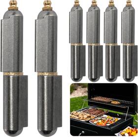 Moonoom 744759214621 6 Pack 4ftft Bbq Bullet Weld On Hinge Heavy Duty Weldable Barrel Hinges