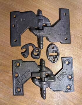 88-376 Mortise Acme Lull And Porter Hinges - Unfinished 1 Inch