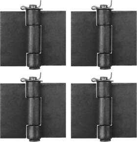 Mountain Ark 445019045049 4 Pack 3-3/8 Inch Weldable Door Hinges Metal Gate Steel Weld On Butt Hinge