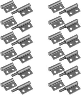 Mountain Ark 445033490412 12 Pack Weldable Hinges With Prepunched Hole 2-3/4 Inch X 1-7/8 Weld On Lift Off H