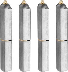 Z-heye141-t4-us-a Mountain Ark 4 Pack 7-1/4 Inch Weld On Bullet Hinges With Grease Zerk Heavy Duty Weldable Lift O