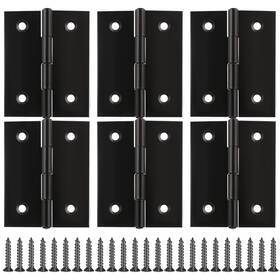 567966 Mozeat Lens 6 Pack Cabinet Door Hinges Stainless Steel Folding Bifold Butt